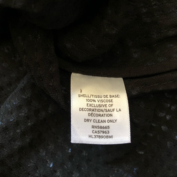 NWT Trouve Sequence Metallic Blouse M - Picture 7 of 10